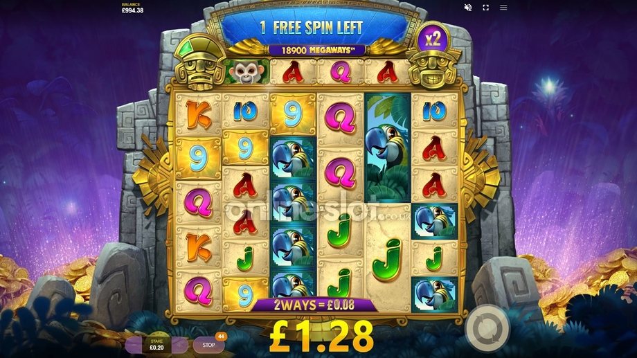 amazon island megaways slot free spins feature
