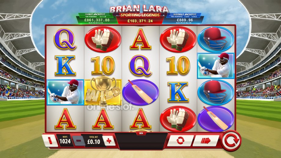 brian lara sporting lgends slot base game