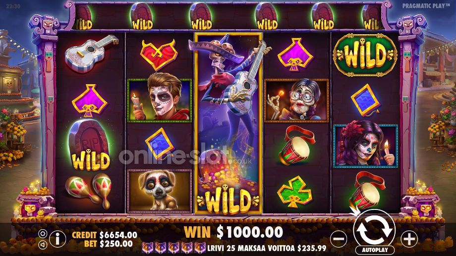 day of dead slot bonus feature