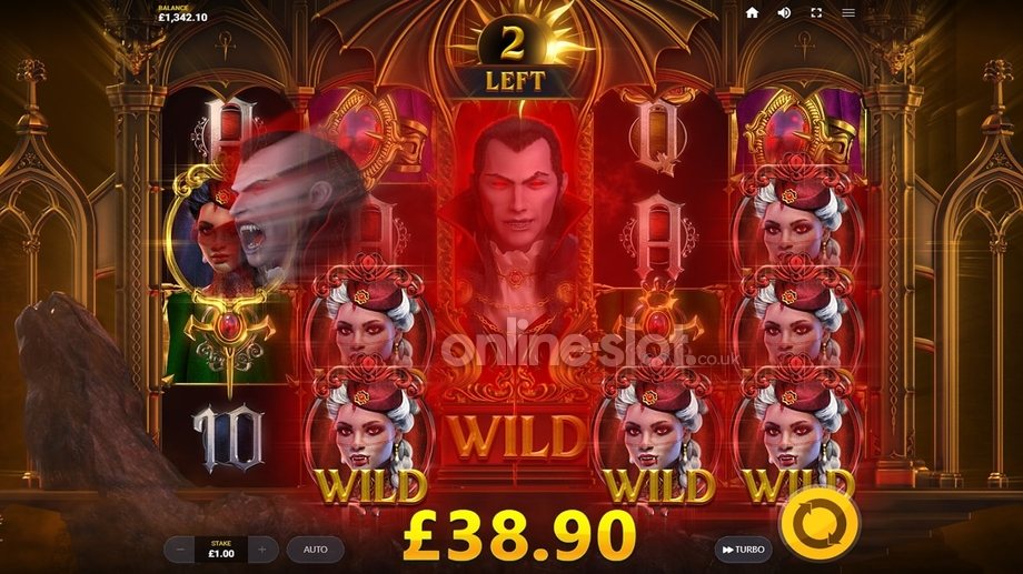dracula awakening slot free spins feature