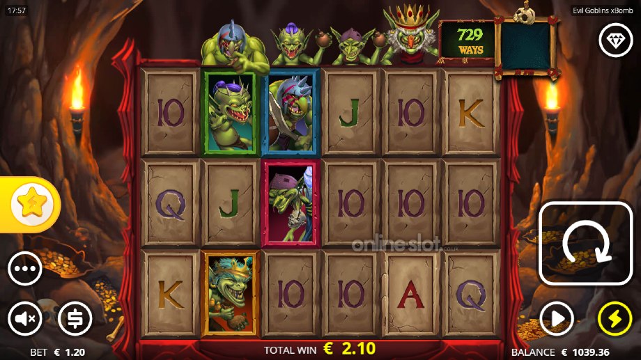 evil goblins xbomb slot base game