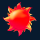full moon wild track slot red sun symbol
