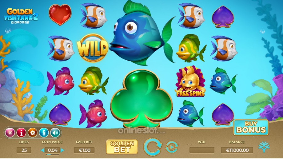 golden fish tank 2 gigablox slot base game