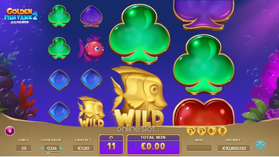 golden fish tank 2 gigablox slot free spins feature