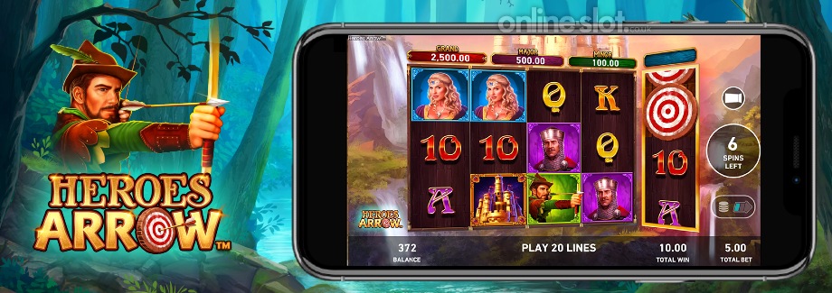heroes arrow mobile slot