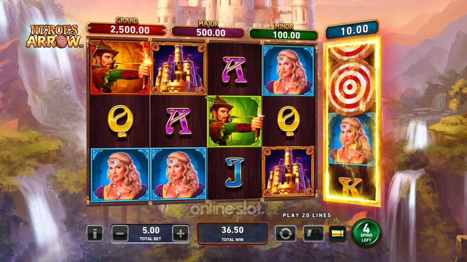 heroes arrow slot arrow shot feature