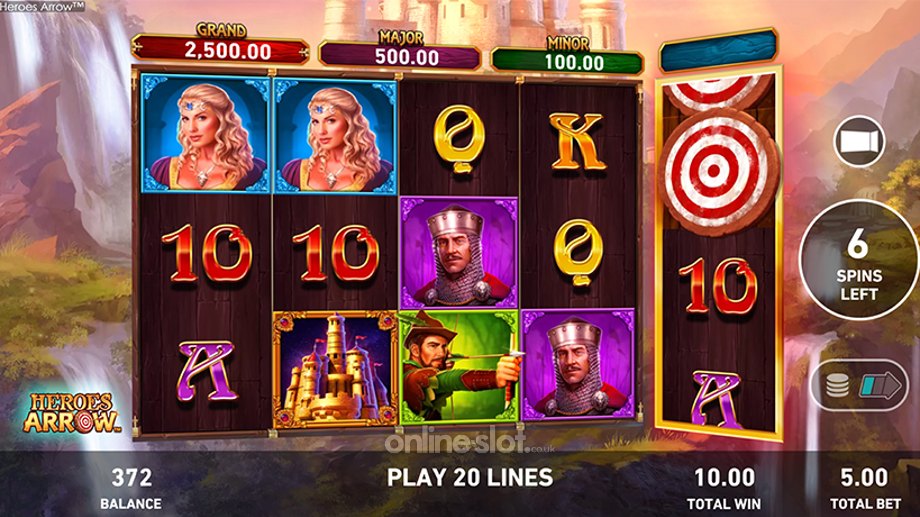heroes arrow slot free games feature
