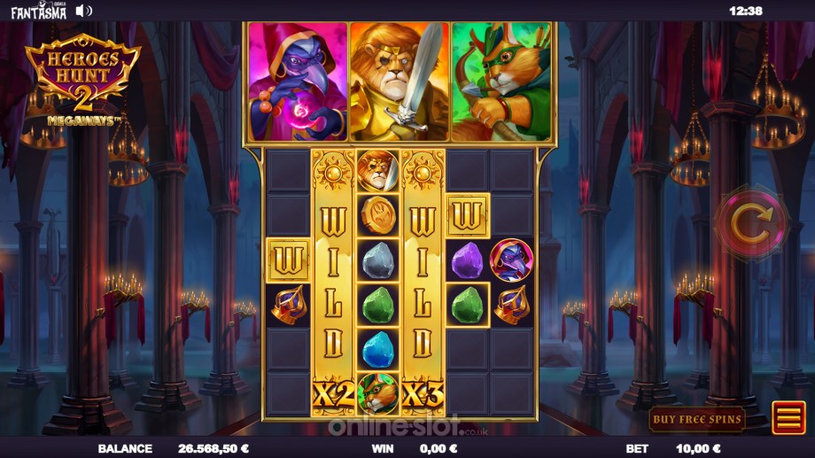 heroes hunt 2 megaways slot expanding wild feature