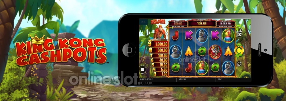 king kong cashpots mobile slot