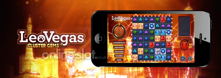 leovegas cluster gems mobile slot