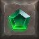 mega mine slot green gemstone symbol