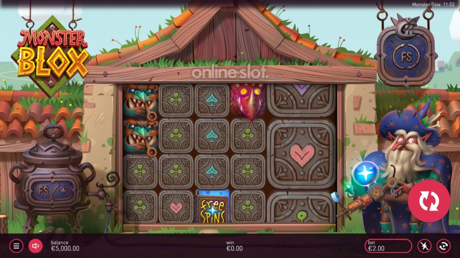 monster blox slot base game