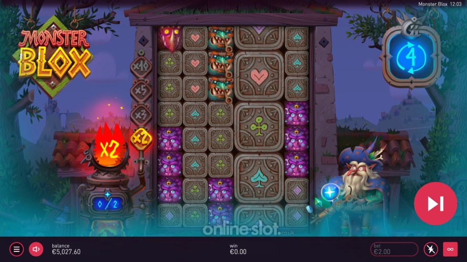monster blox slot free spins feature