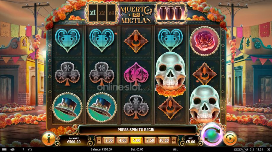 muerto en mictlan slot base game