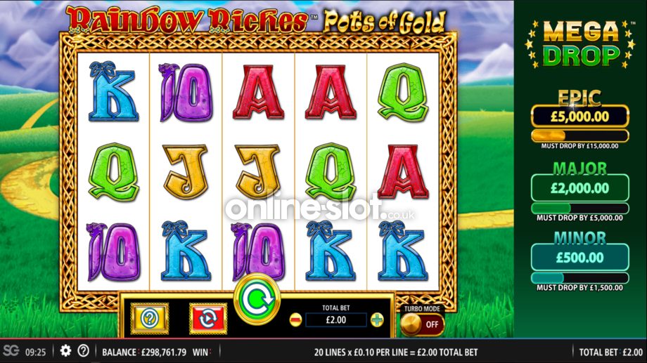 rainbow riches pots of gold base game