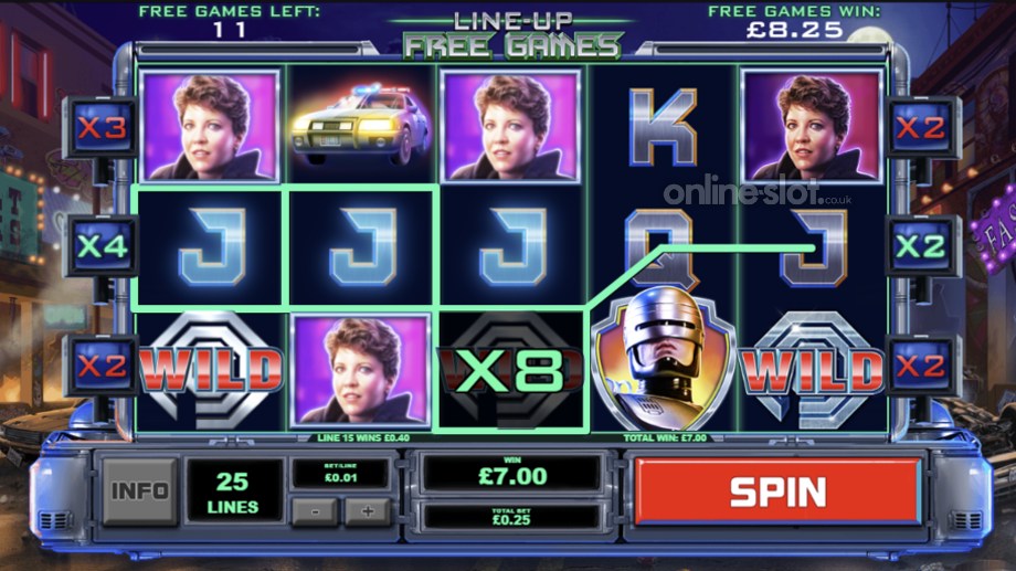 robocop slot line up free games feature