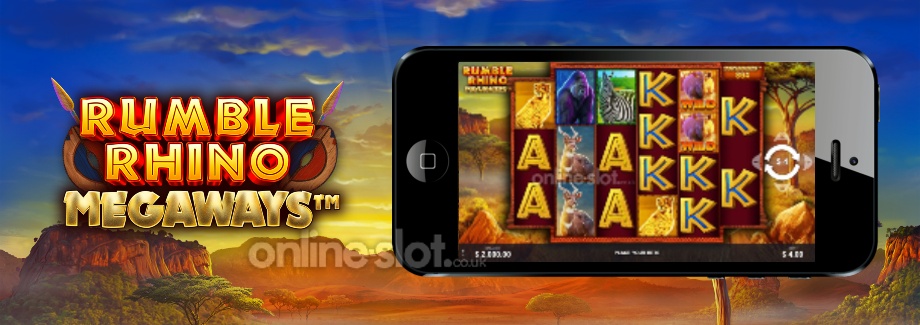 rumble rhino megaways mobile slot