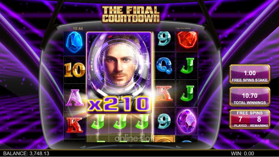 the final countdown slot heading for venus free spins feature
