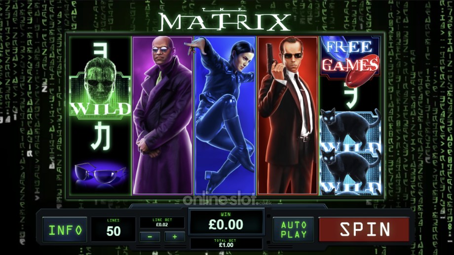 the matrix slot base game
