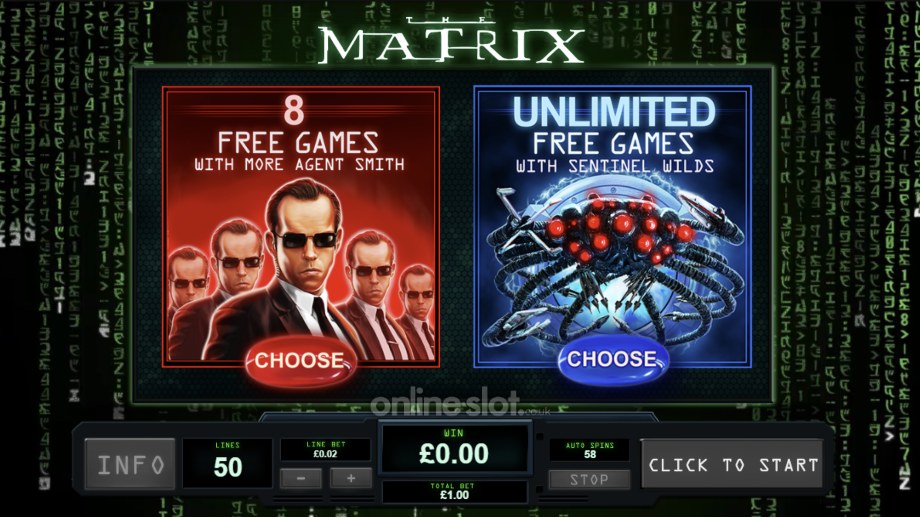 the matrix slot free games features