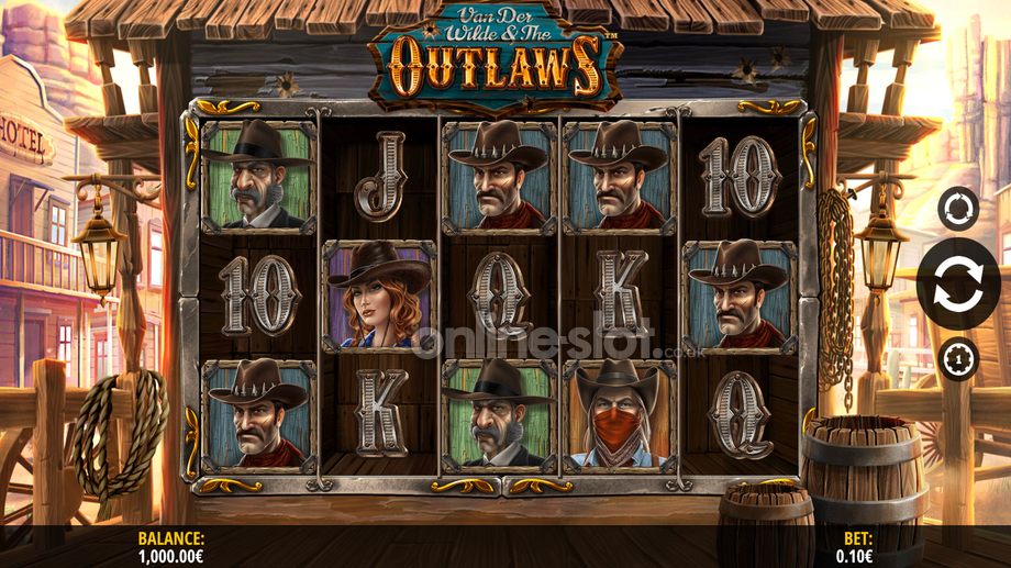 van der wilde and the outlaws slot base game