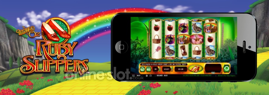wizard of oz ruby slippers mobile slot