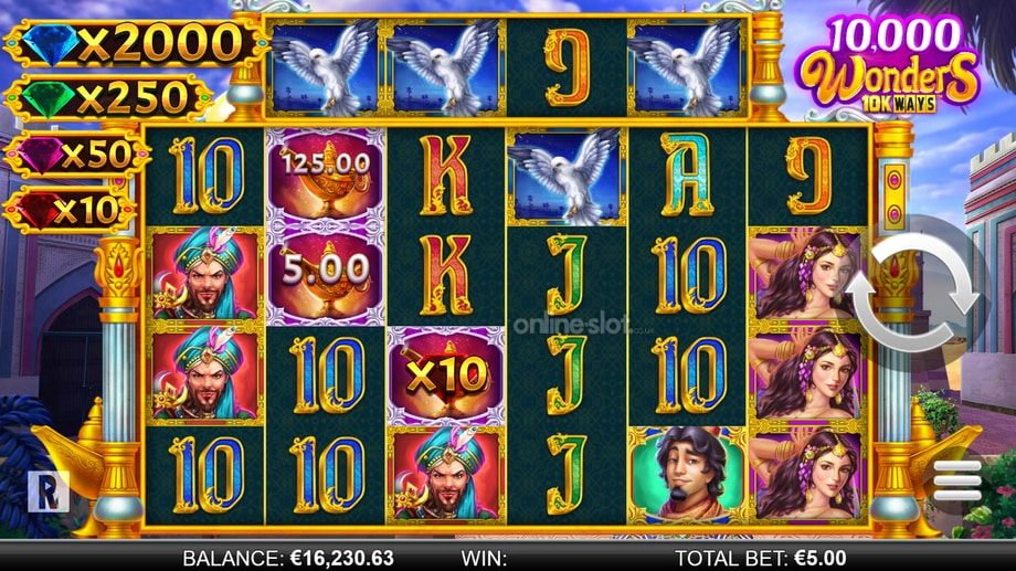 10000 wonders 10k ways slot base game