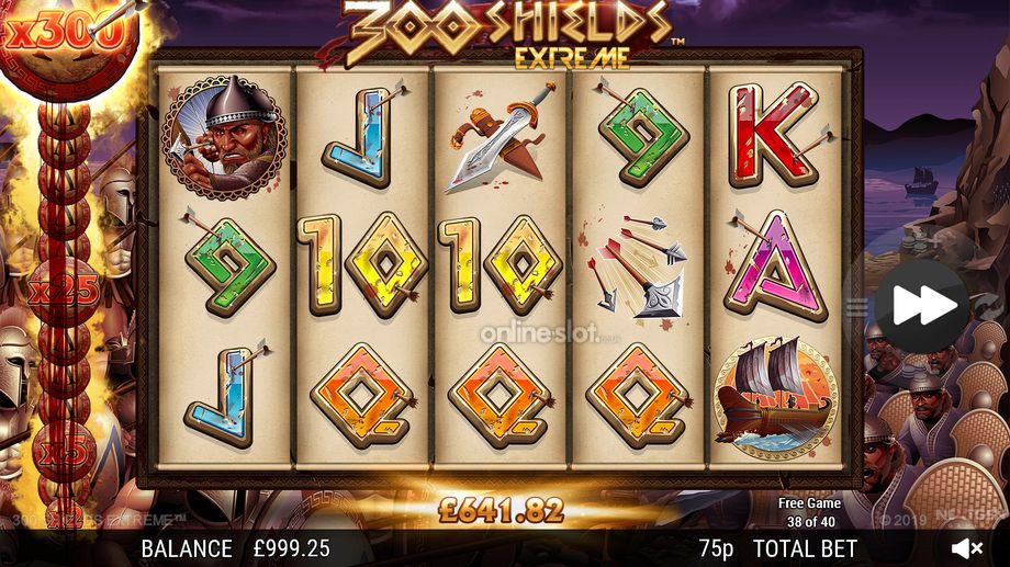 300 shields extreme slot battle feature