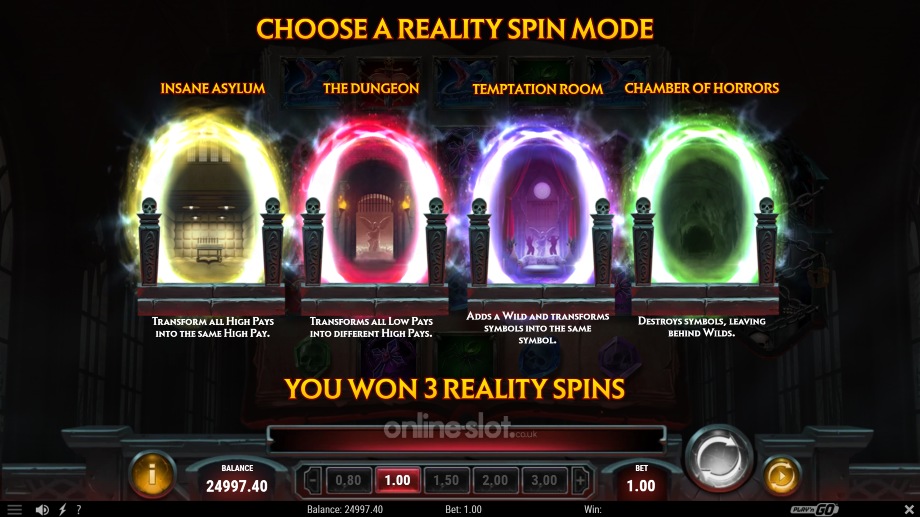alice cooper and the tome of madness slot reality spins feature