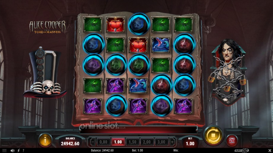 alice cooper and the tome of madness slot the dungeon feature