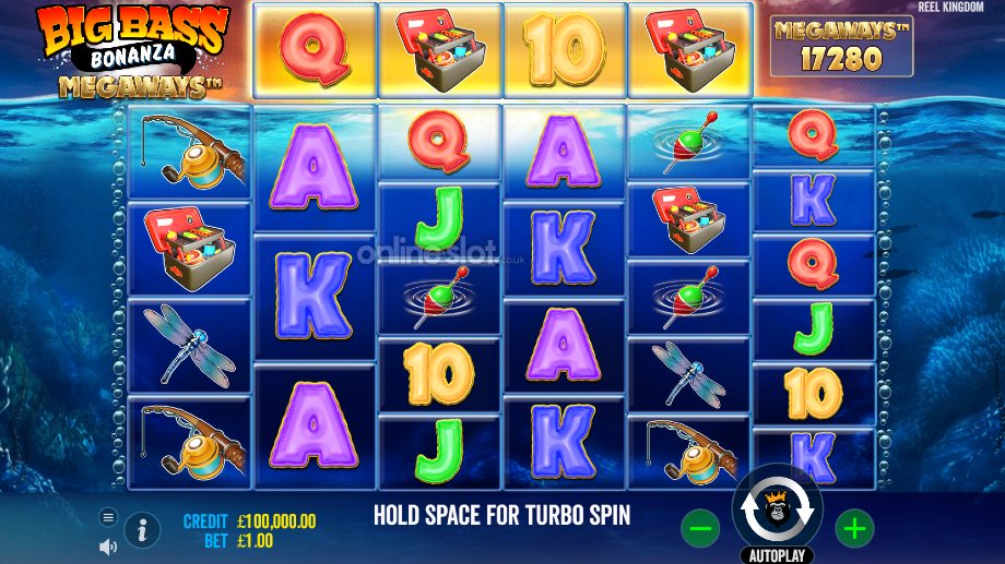 big bass bonanza megaways slot base game