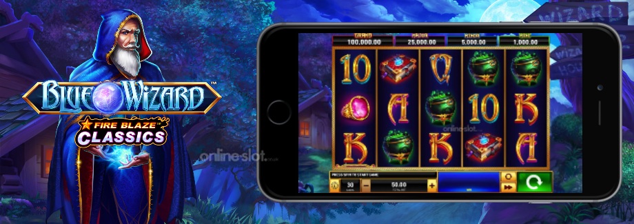 blue wizard mobile slot