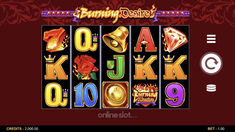 burning desire slot base game