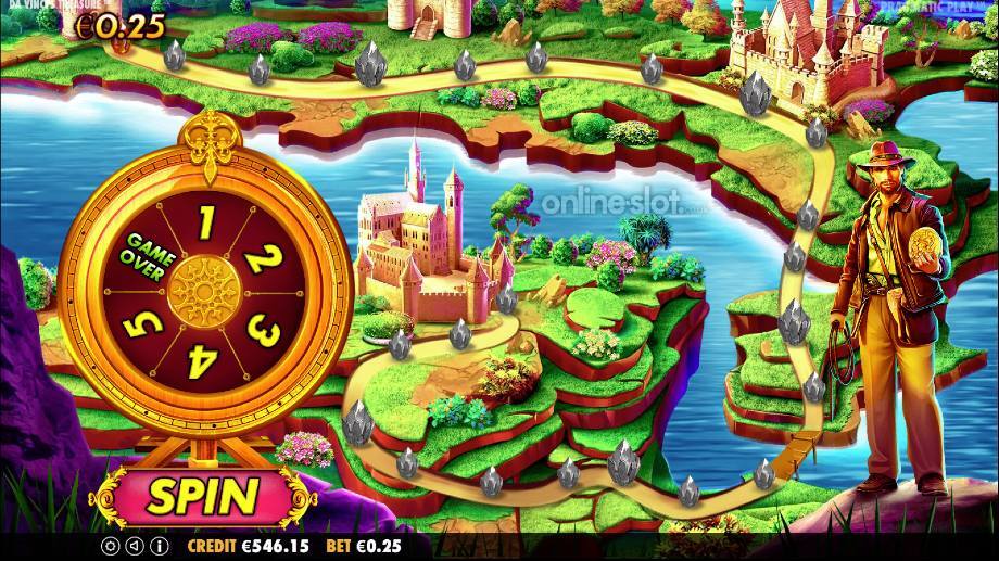 da vincis treasure slot map quest feature