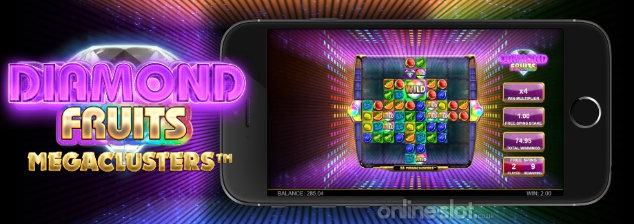 diamond fruits megaclusters mobile slot