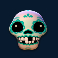 esqueleto explosivo 2 slot cyan calavera symbol