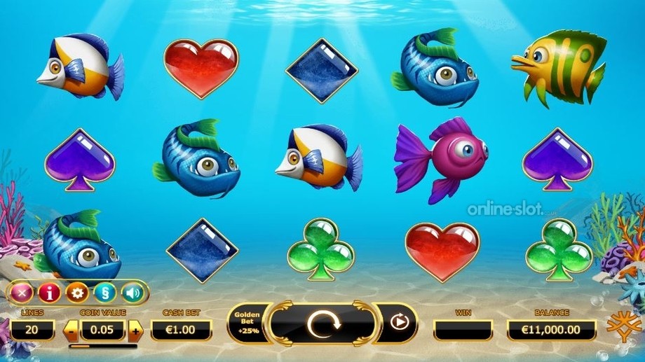 golden fish tank slot base game