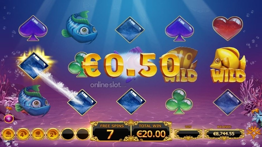 golden fish tank slot free spins feature