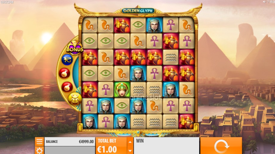 golden glyph slot base game