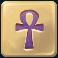 golden glyph slot cross hieroglyphic symbol