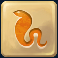 golden glyph slot snake hieroglyphic symbol