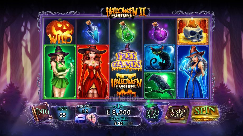 halloween fortune 2 slot base game