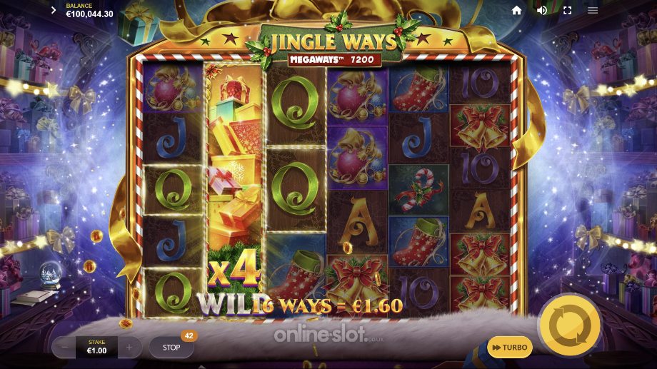 jingle ways megaways slot mega wilds feature