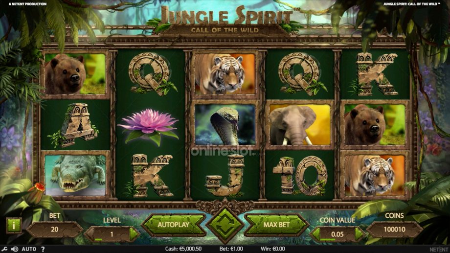 jungle spirit call of the wild slot base game
