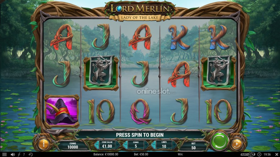 lord merlin and the lady of the lake slot base game