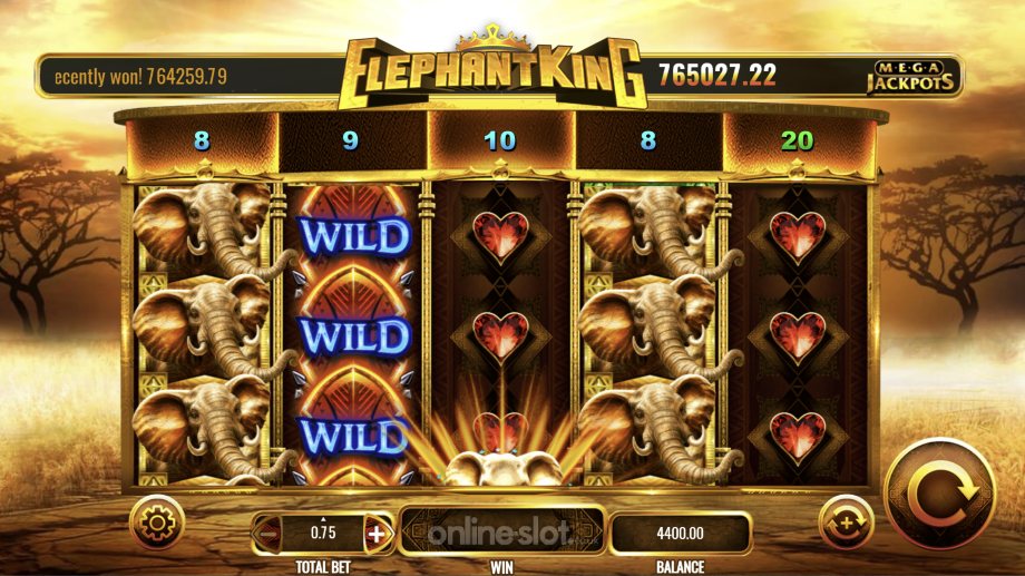 megajackpots elephant king slot base game