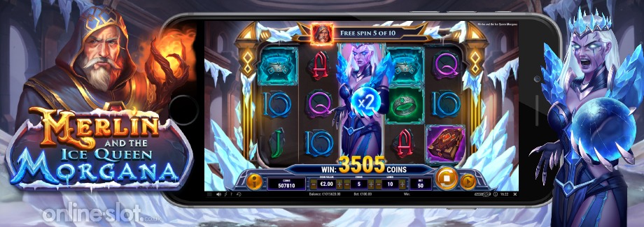 merlin and the ice queen morgana mobile slot