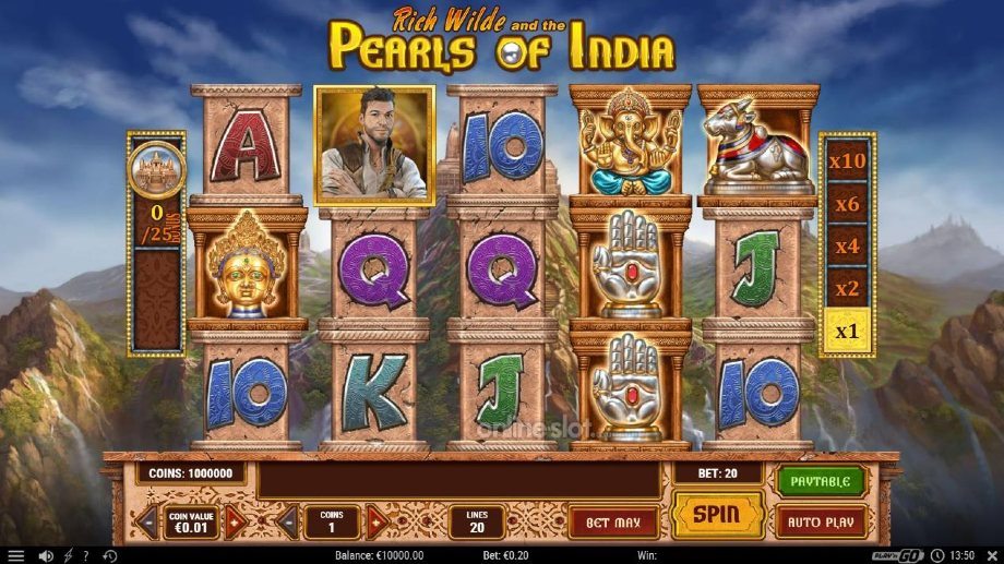 pearls of india slot base game