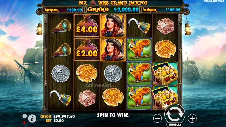 pirate gold slot base game