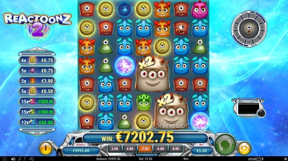 reactoonz 2 slot quantumeter feature
